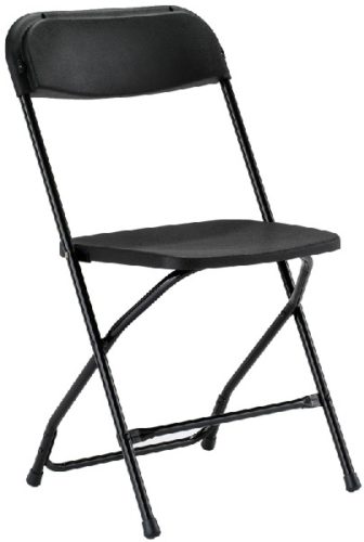 CHAIR,BLACK POLY