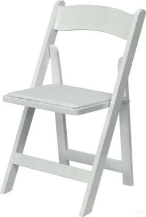 CHAIR,WHITE POLY